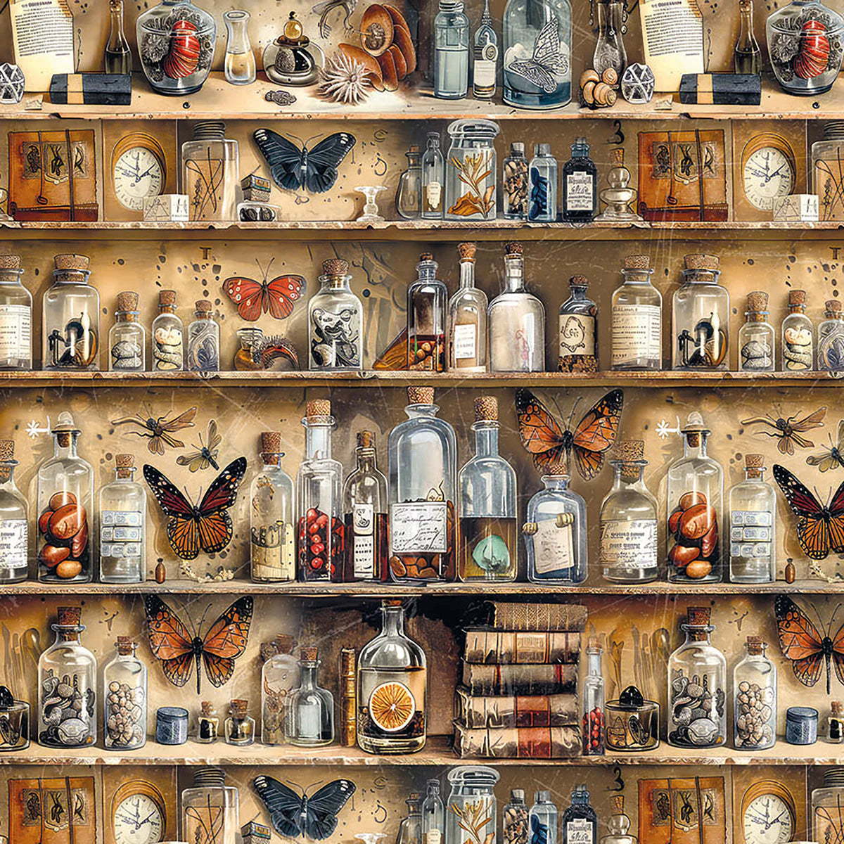 Cabinet Of Curiosities 6x6 Vellum Fussy Cut Pad