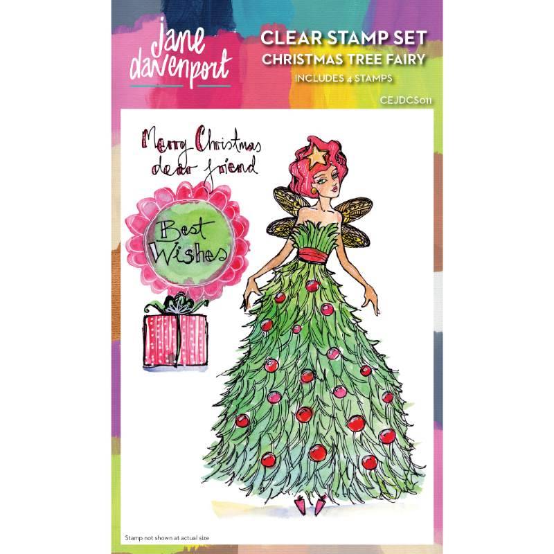 Christmas Tree Fairy Clear Stamp Set | Jane Davenport