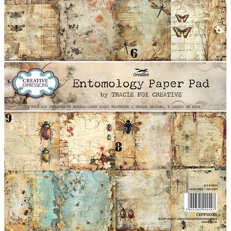 Entomology 8x8 Paper Pad | Tracie Fox