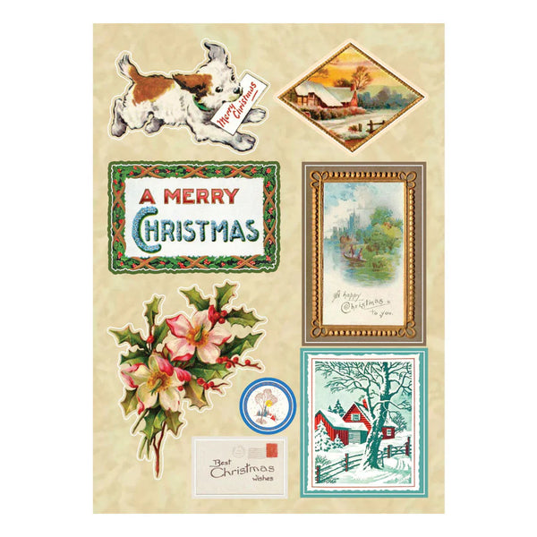 Loving Christmas Wishes Sticker Pad | Christmas Flea Market Finds by Cathe Holden