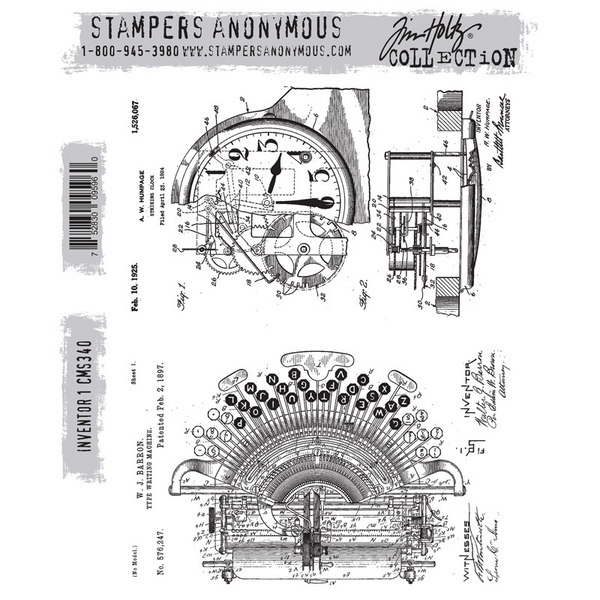 Inventor 1 Cling Stamp Set | Tim Holtz