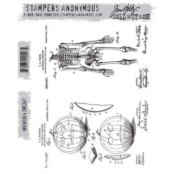 Inventor 4 Cling Stamp Set {Halloween} | Tim Holtz