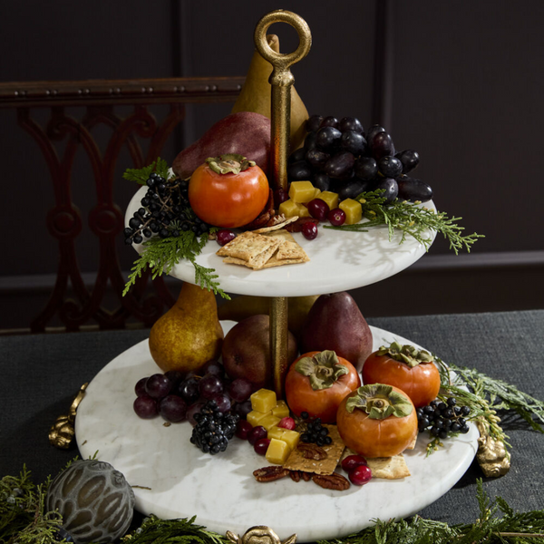 Clawfoot Marble Serving Trays