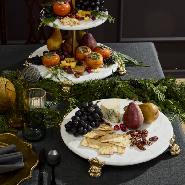 Clawfoot Marble Serving Trays