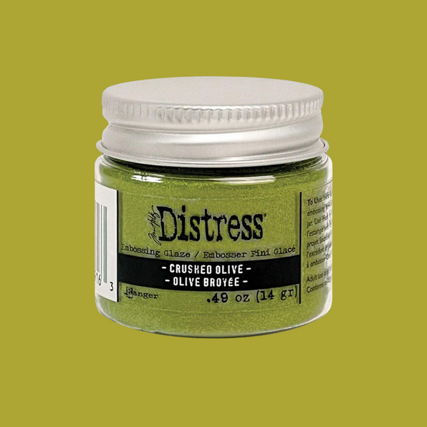 Crushed Olive Distress Embossing Glaze {coming soon!}