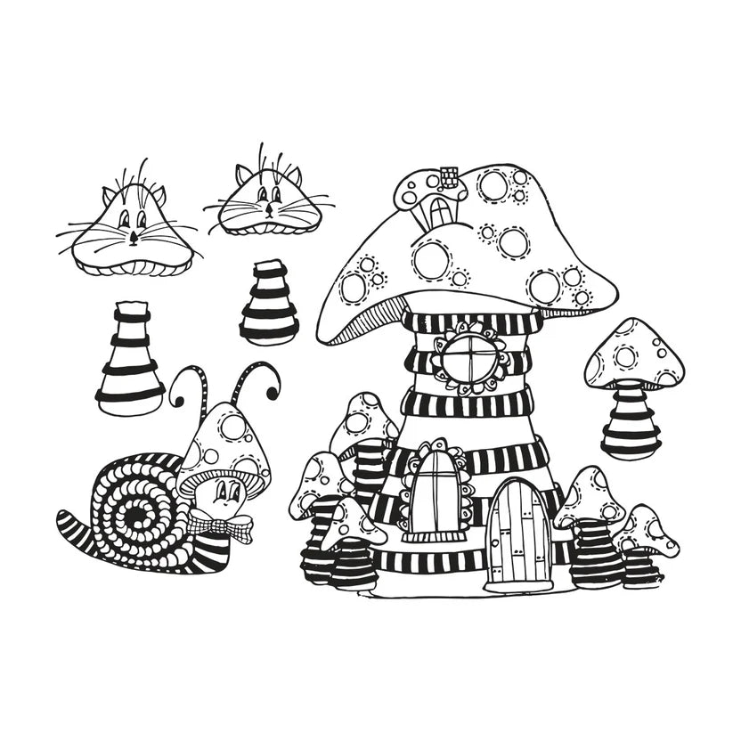 Toadstool Tales Cling Stamps | Dyan Reaveley