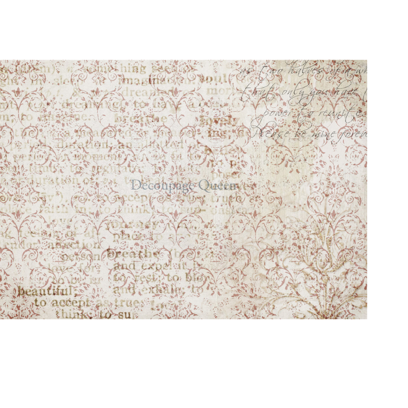 Damask Script A4 Rice Paper