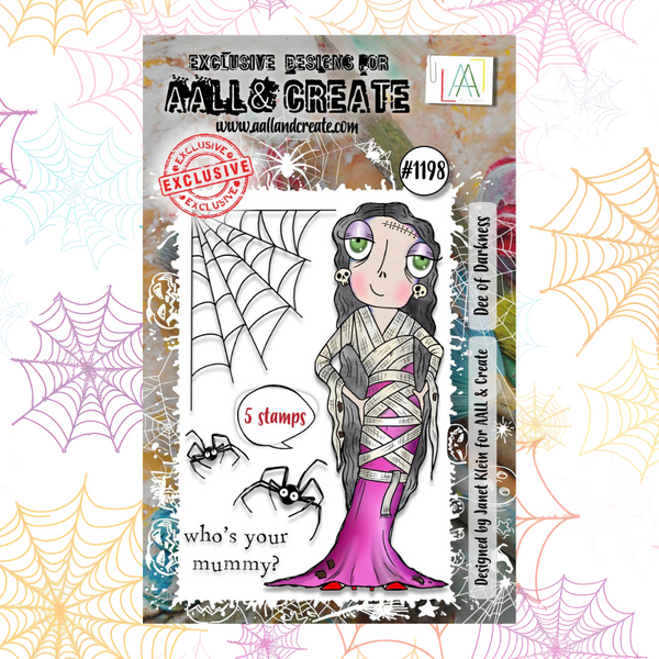 Dee of Darkness A7 Clear Stamp Set No. 1198 | Ghouls' Night Out {Halloween 2024}