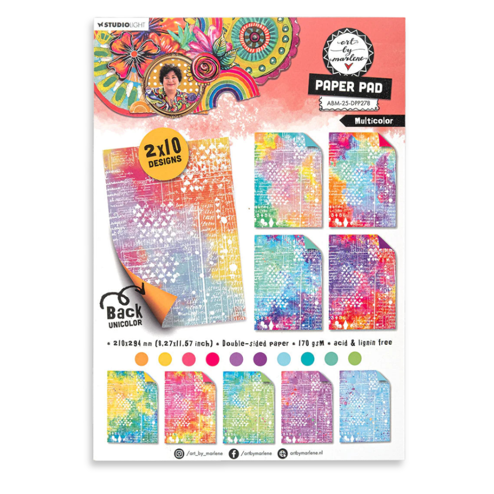 Multicolor Design Paper Pad | Art By Marlene {coming soon!}