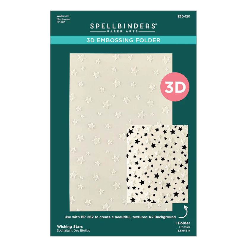 Wishing and Falling Stars 3D Embossing Folder + BetterPress Bundle