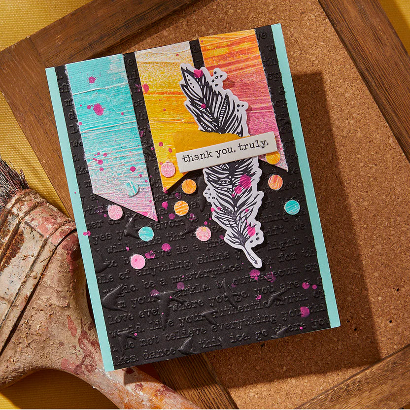 Feather Dream Betterpress Plates + Die Set | Dina Wakley