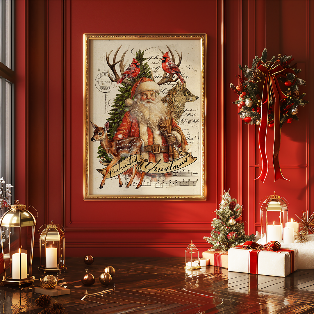 Enchanted Christmas | 44x60 Canvas Wall Tapestry