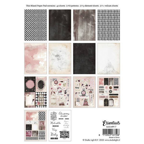 Vintage Romance Mixed Paper Pad No. 17 | Essentials Collection