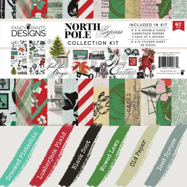 North Pole Express Cardstock Stickers