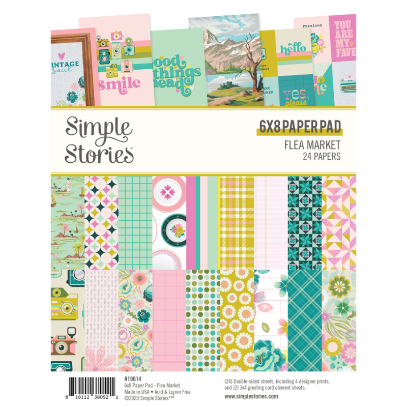 Flea Market Paper Pad 6x8 {clearance}