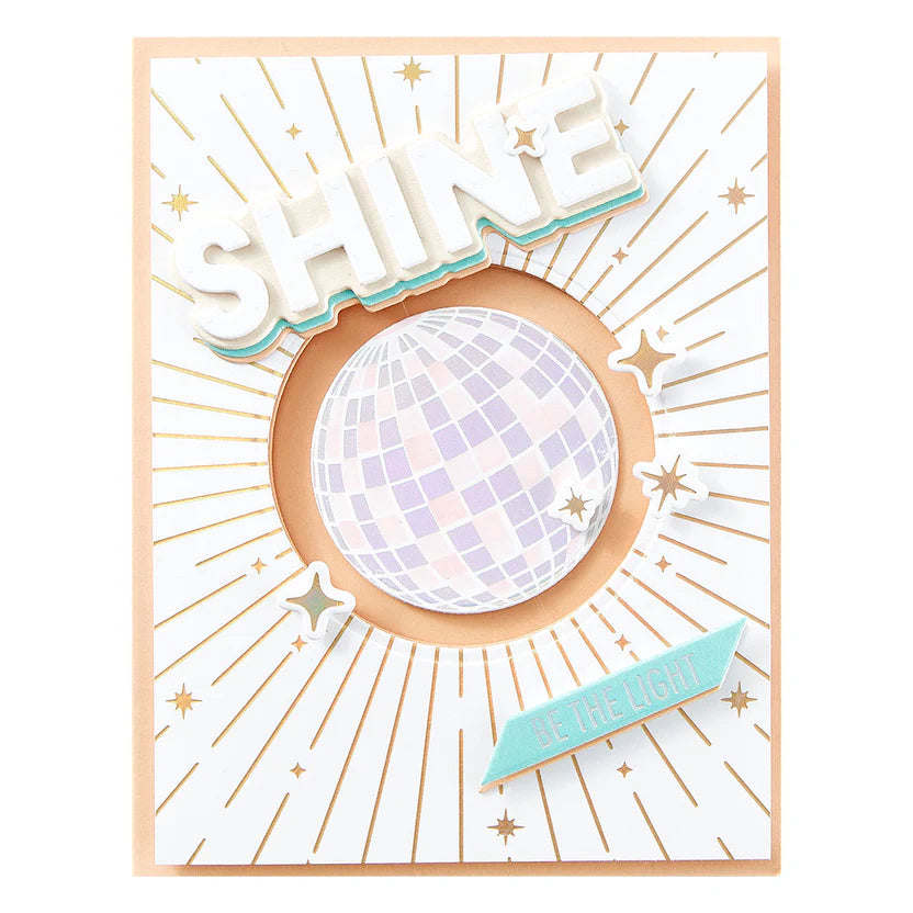 Shine Background Glimmer Hot Foil Plate & Die Set