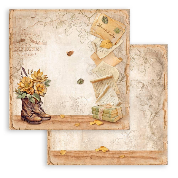 Golden Harmony 8x8 Double-Sided Paper Pad