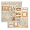 Golden Harmony 8x8 Double-Sided Paper Pad