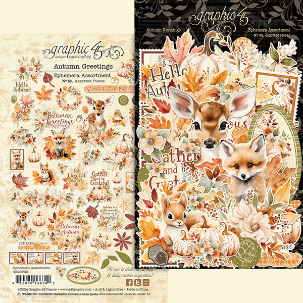 Autumn Greetings Ephemera Pack