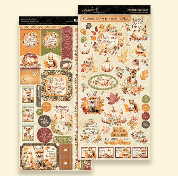 Autumn Greetings 6x12 Sticker Sheets