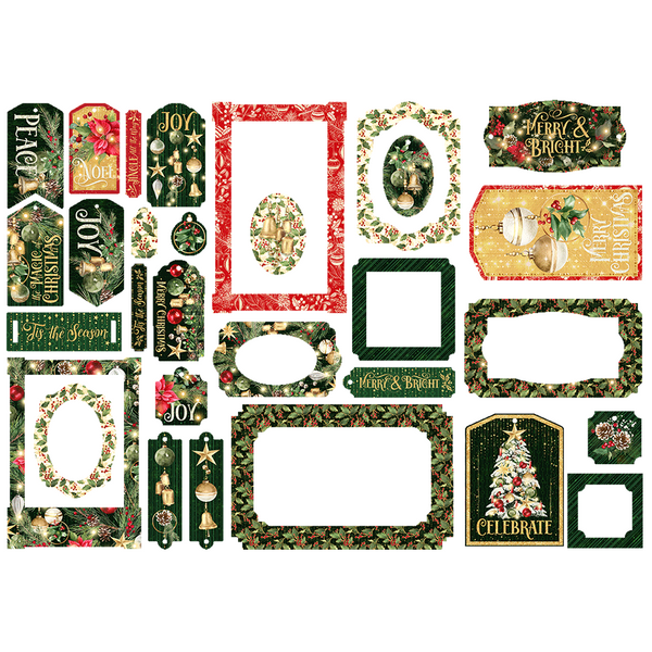 Merry & Bright Chipboard Tags & Frames