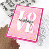 Hearts A2 Background Glimmer Hot Foil Plate