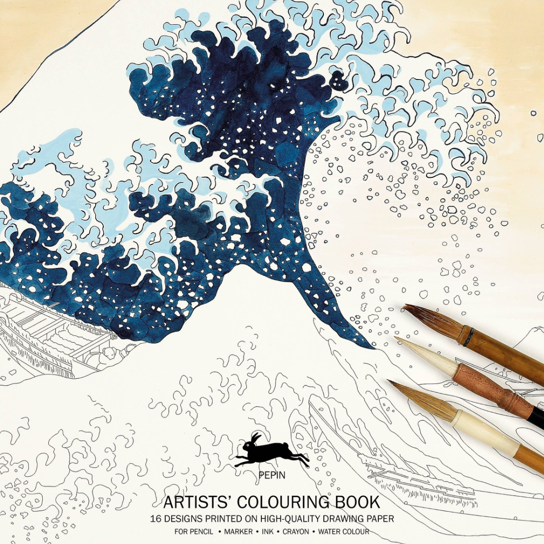 Hokusai Artists' Colouring Book