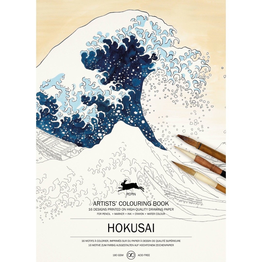 Hokusai Artists' Colouring Book