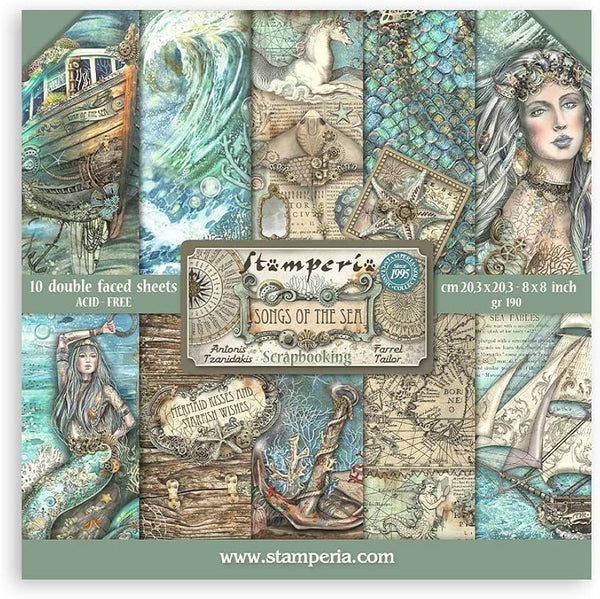 Songs Of The Sea 8x8 Paper Pad {clearance}