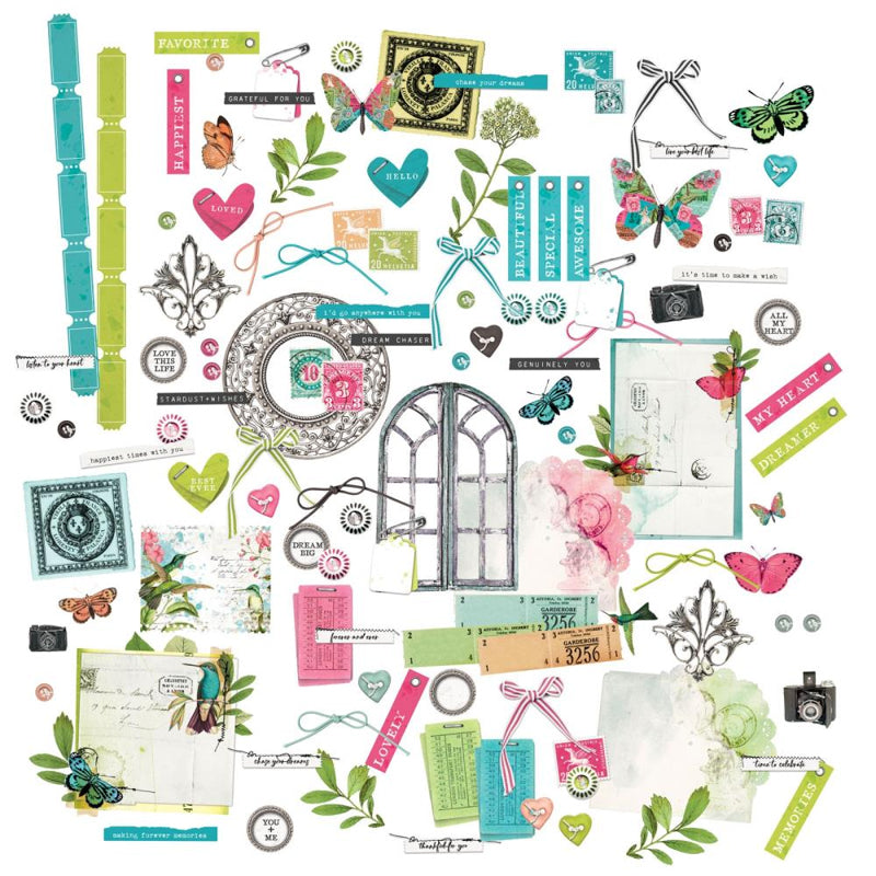 Kaleidoscope Collection Bundle w/ Custom Chipboard {clearance}