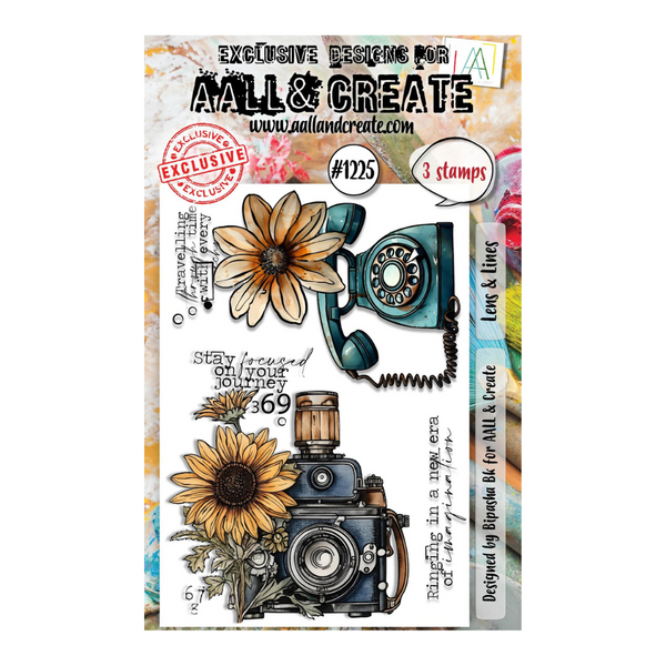 Lens and Lines A6 Stamp Set No. 1225 | Steampunk Essentials