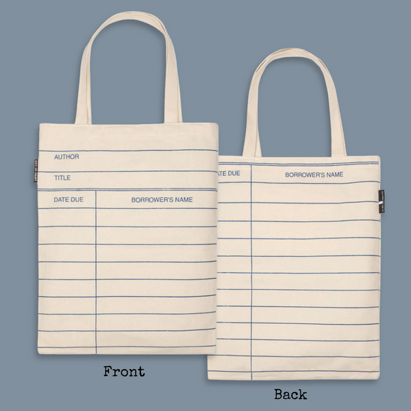 Library Card Canvas Tote Bag