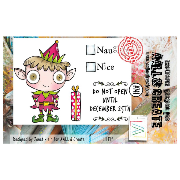 Lil Elf A7 Clear Stamp Set No. 741 | Christmas