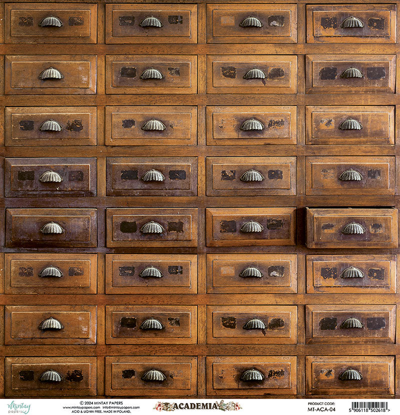 Card Catalog/Book Stacks 12x12 Scrapbook Paper | Academia {coming soon!}