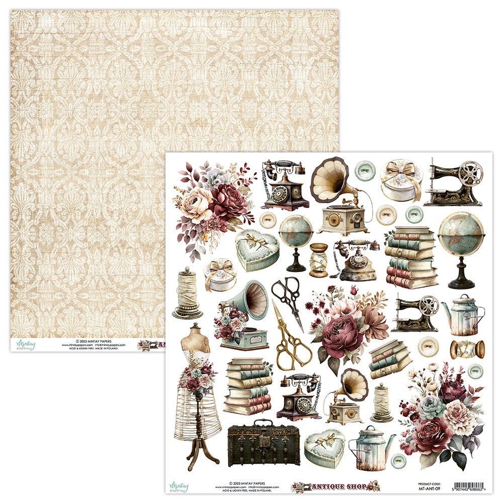 Antique Shop 12x12 Double-Sided Single Sheets