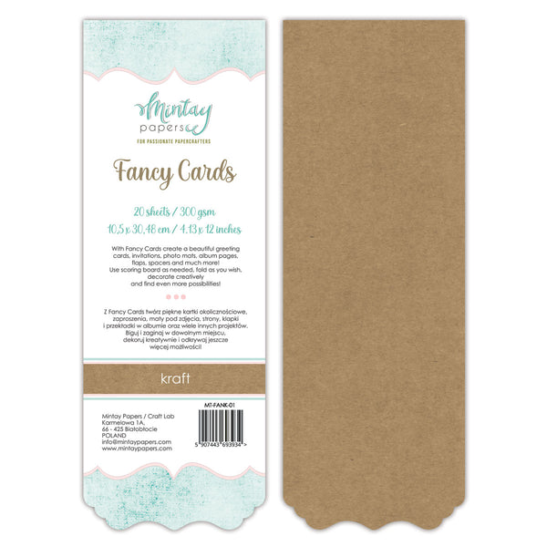 Kraft Fancy Cards 01 | 20pk