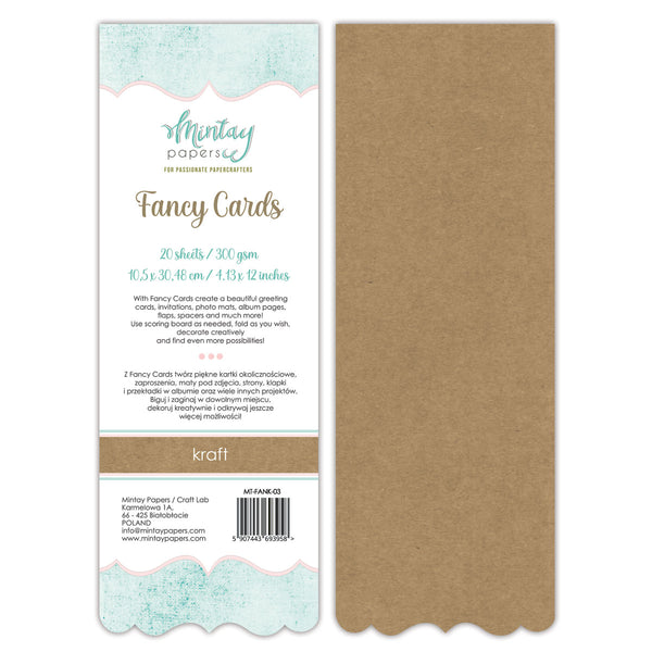 Kraft Fancy Cards 03 | 20pk