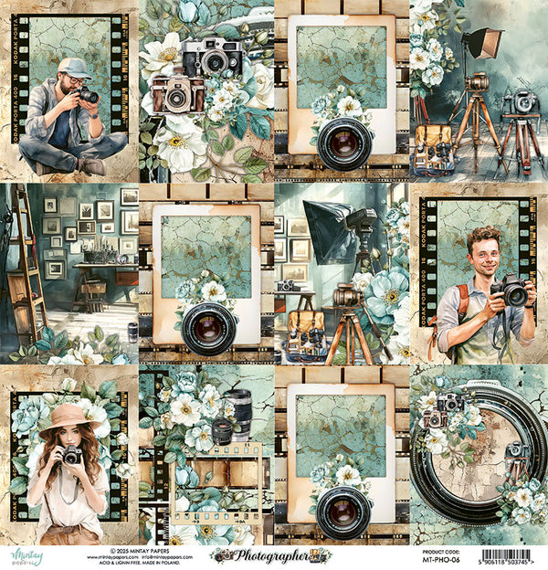 Photo Journaling 12x12 Scrapbook Paper | Photographer