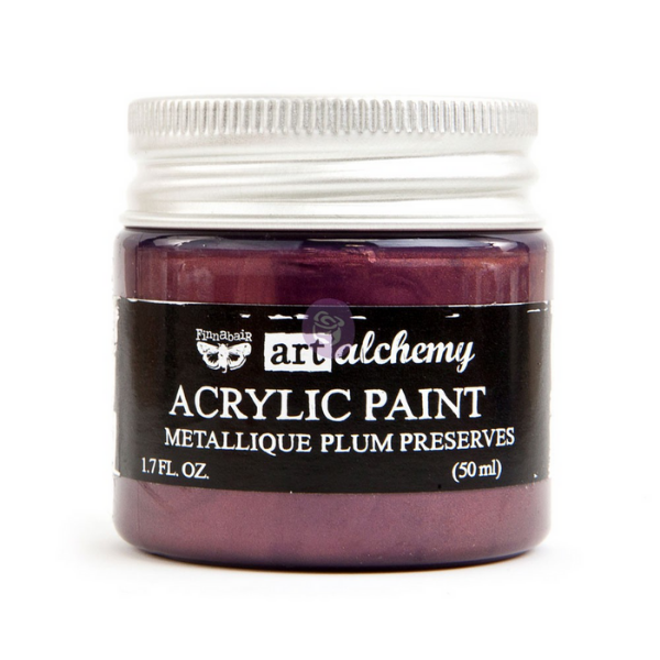 Plum Preserves Metallique Paint {Art Alchemy}