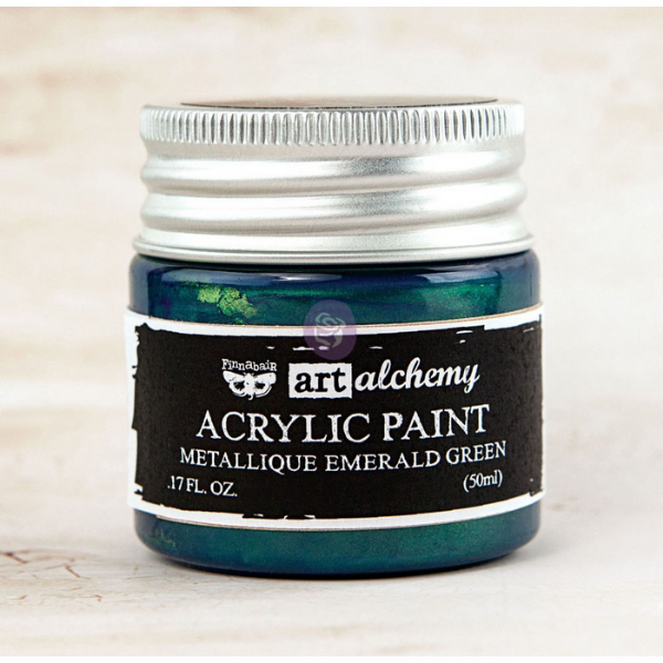 Teal Metallique Acrylic Paint {Art Alchemy}