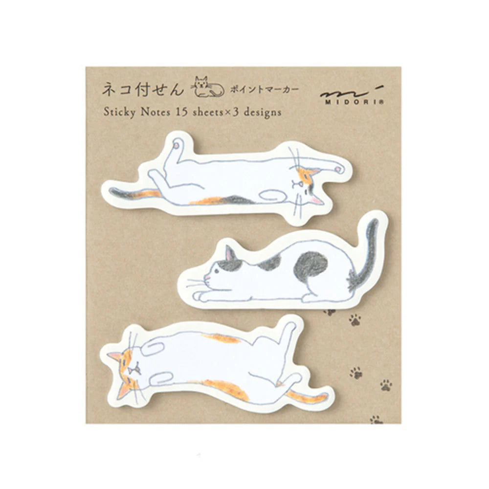 Stretching Cat Sticky Notes