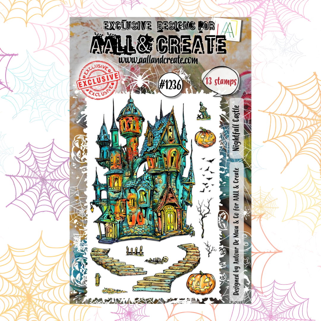 Nightfall Castle A6 Stamp Set No. 1236 | aall Hallow's Eve {Halloween 2024}