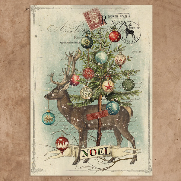 Noel {Christmas} 44x60 Canvas Wall Tapestry