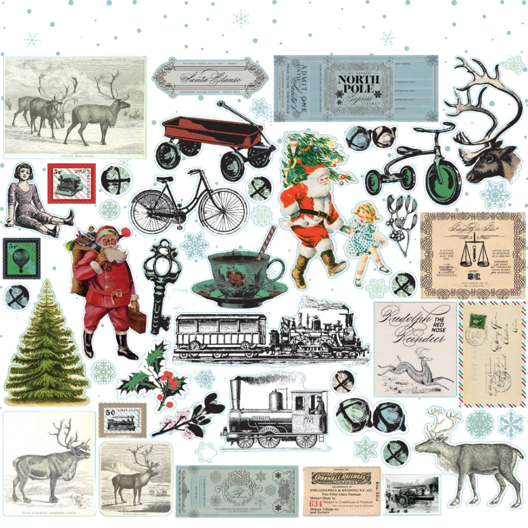 North Pole Express Ephemera Pack