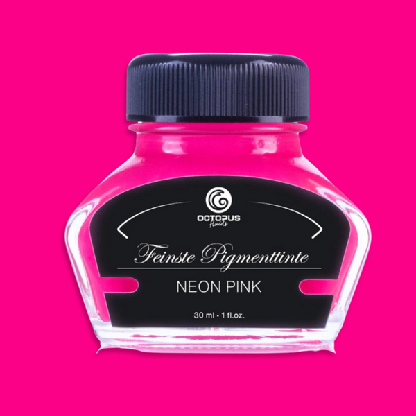 Neon Highlighter Pink Pigmented Fountain Pen Ink