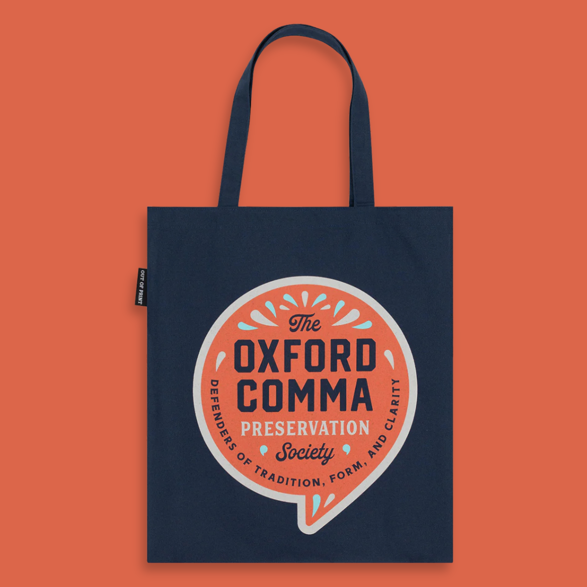 Oxford Comma Preservation Society Canvas Tote Bag