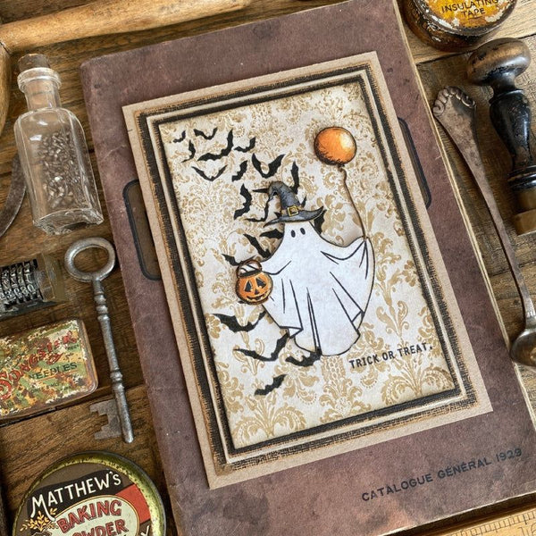 Batty Slimline (4x8.5) Layering Stencil {Halloween} | Tim Holtz