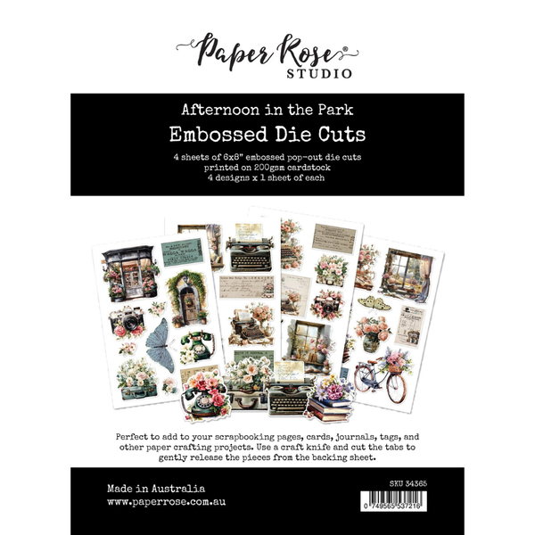 Afternoon in the Park 6x8 Embossed Die Cuts Pack