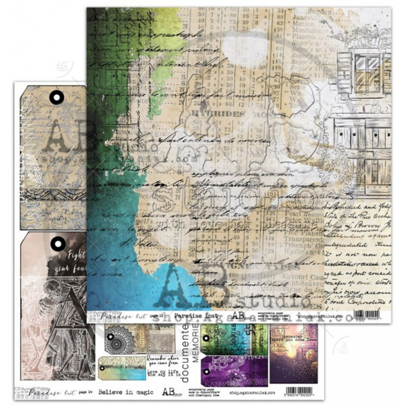 Paradise Lost 12x12 Double-Sided Paper Set