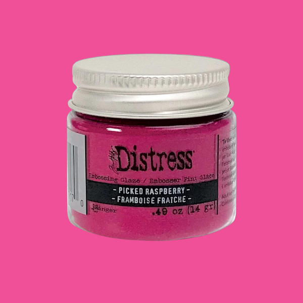 Picked Raspberry Distress Embossing Glaze {coming soon!}